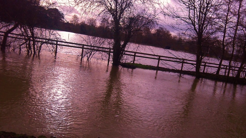 Football Pitch meets river